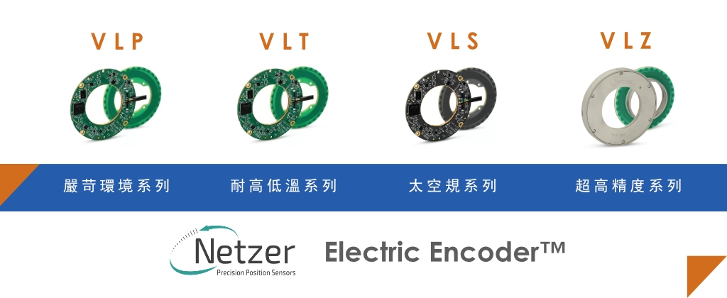 Netzer 編碼器根據不同應用領域提供精密運動控制回授的完整解決方案